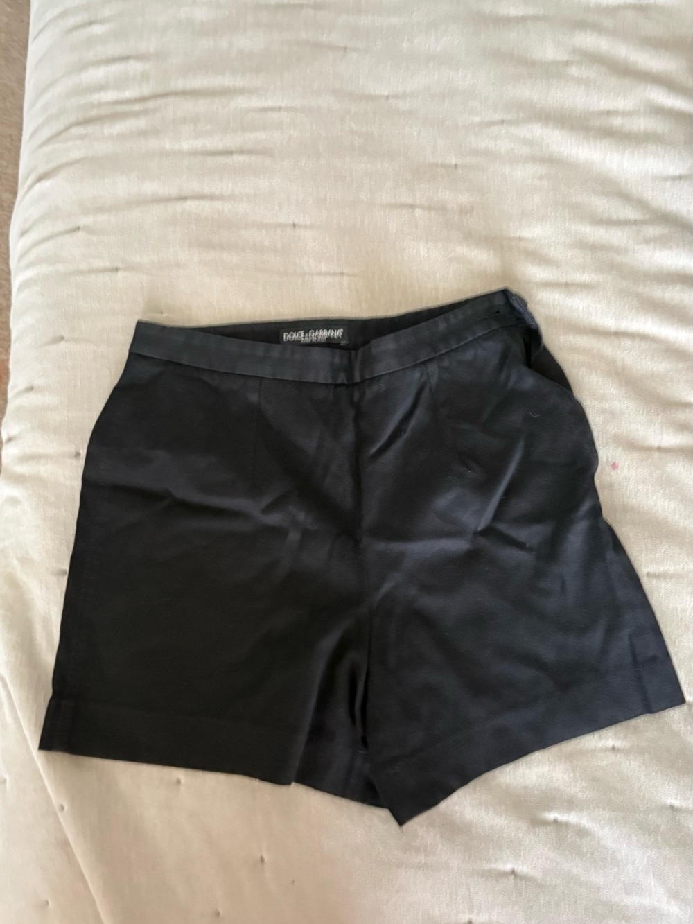 Dolce & Gabbana Black High-Waist Tailored Women's Shorts